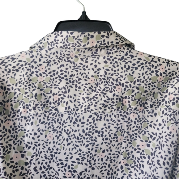 UNTUCKIT For Her/Phoebe Floral Print/ Wms Long Sleeve/Button Shirt Medi Dress/14 - Picture 7 of 10